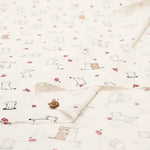 Cotton Muslin Printed Fabric - Ermine - nomura tailor