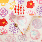 Cotton Shantung Print Fabric - Lucky Emblem - nomura tailor