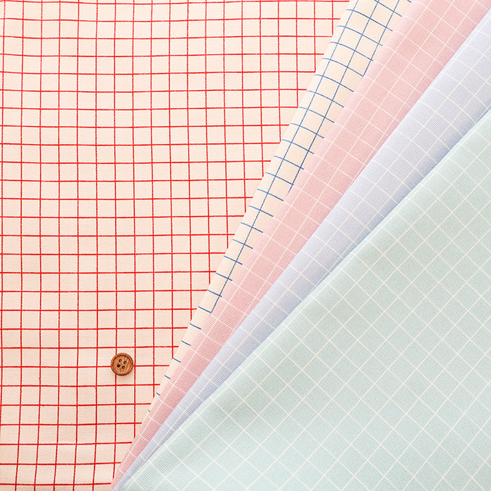 Cotton Oxford Fabric - Check - nomura tailor