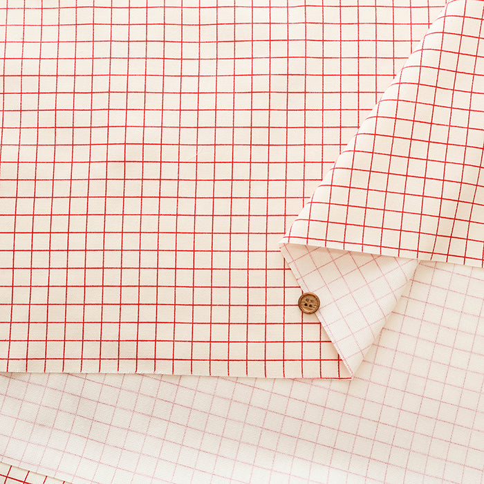 Cotton Oxford Fabric - Check - nomura tailor