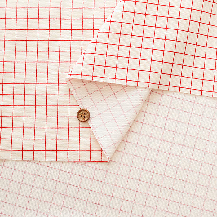 Cotton Oxford Fabric - Check - nomura tailor
