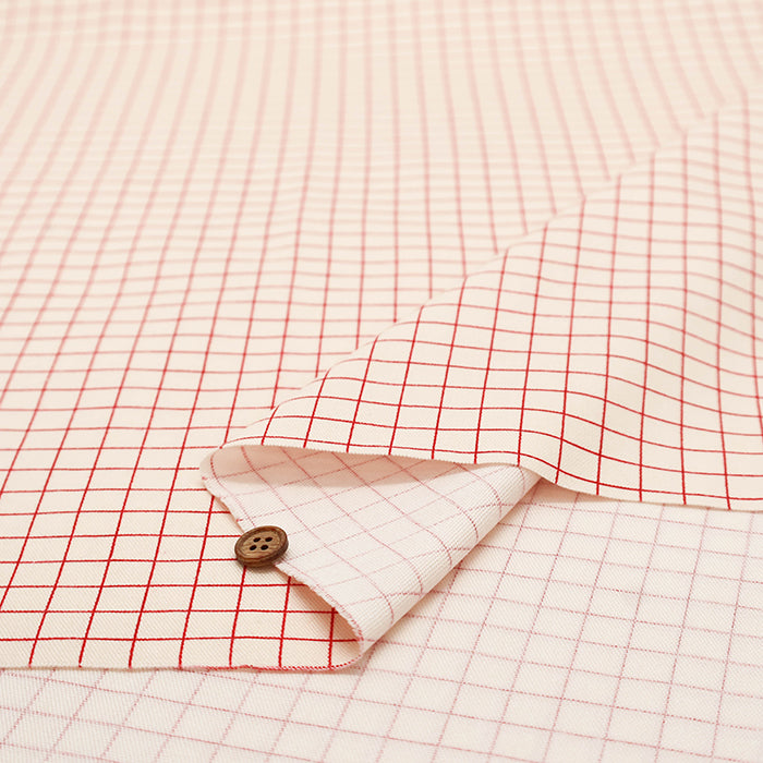 Cotton Oxford Fabric - Check - nomura tailor