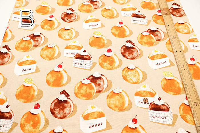 Cotton Oxford Fabric - Donut - nomura tailor