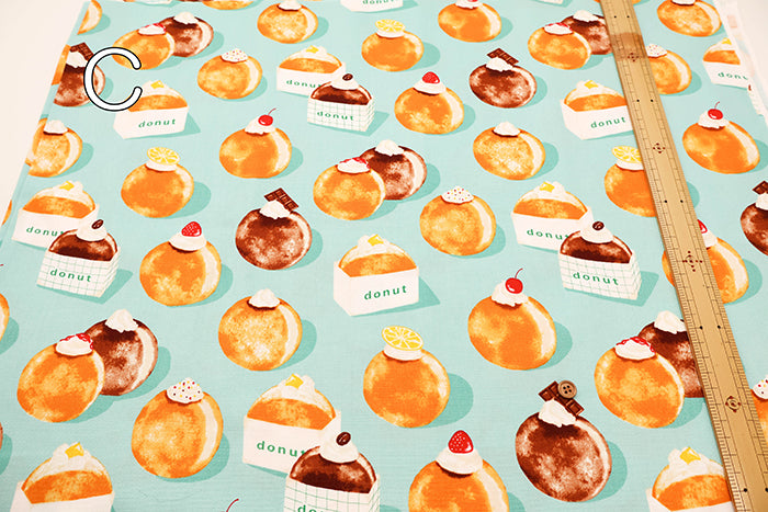 Cotton Oxford Fabric - Donut - nomura tailor