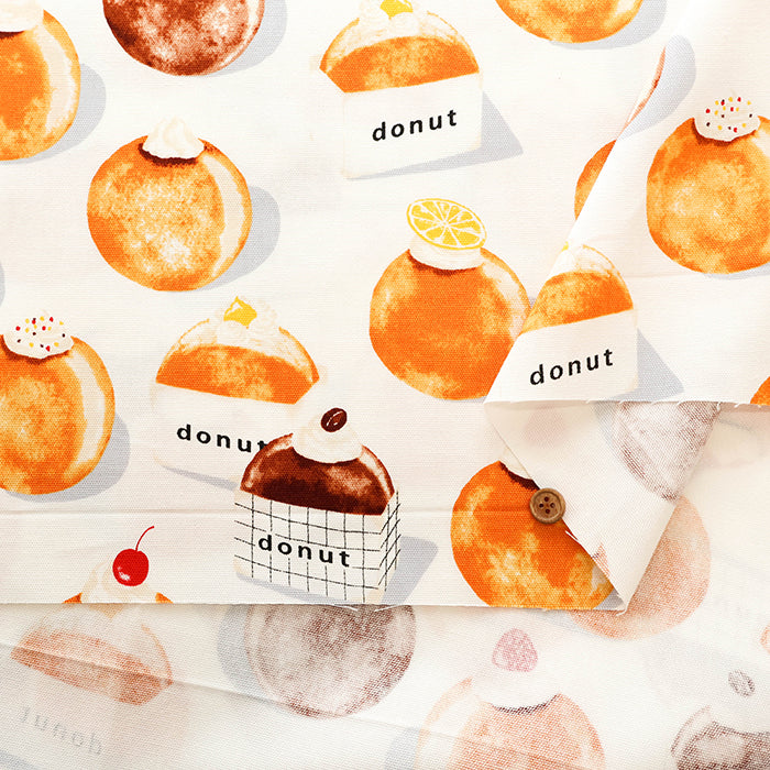 Cotton Oxford Fabric - Donut - nomura tailor
