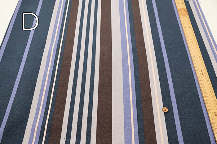#11 Canvas Printed Fabric - Random Stripe - nomura tailor