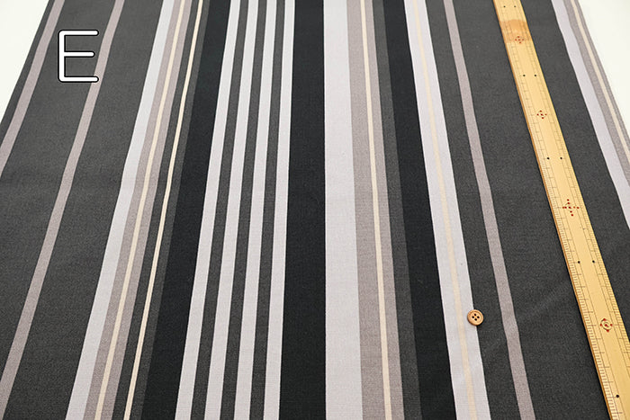 #11 Canvas Printed Fabric - Random Stripe - nomura tailor