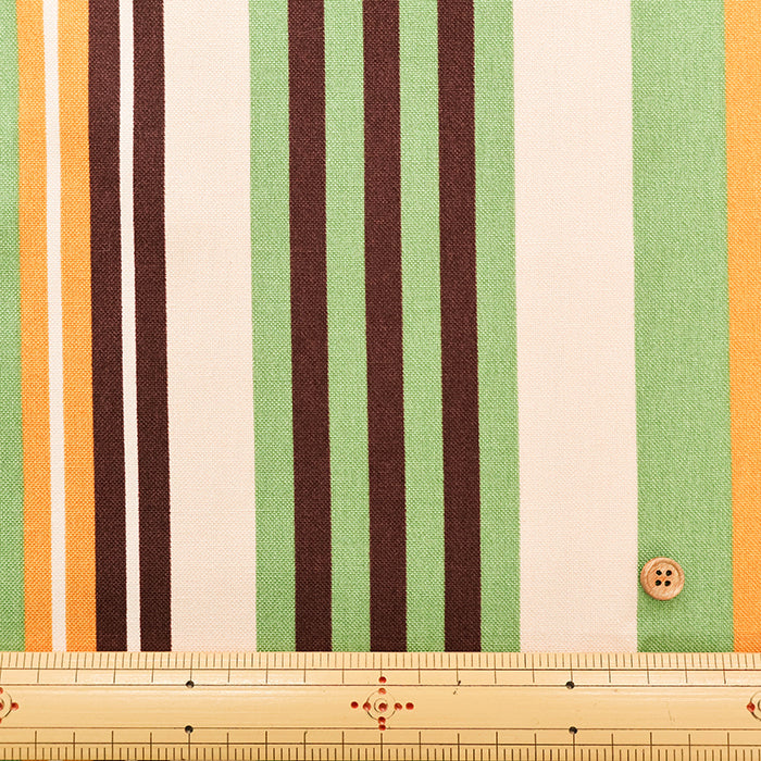 #11 Canvas Printed Fabric - Random Stripe - nomura tailor