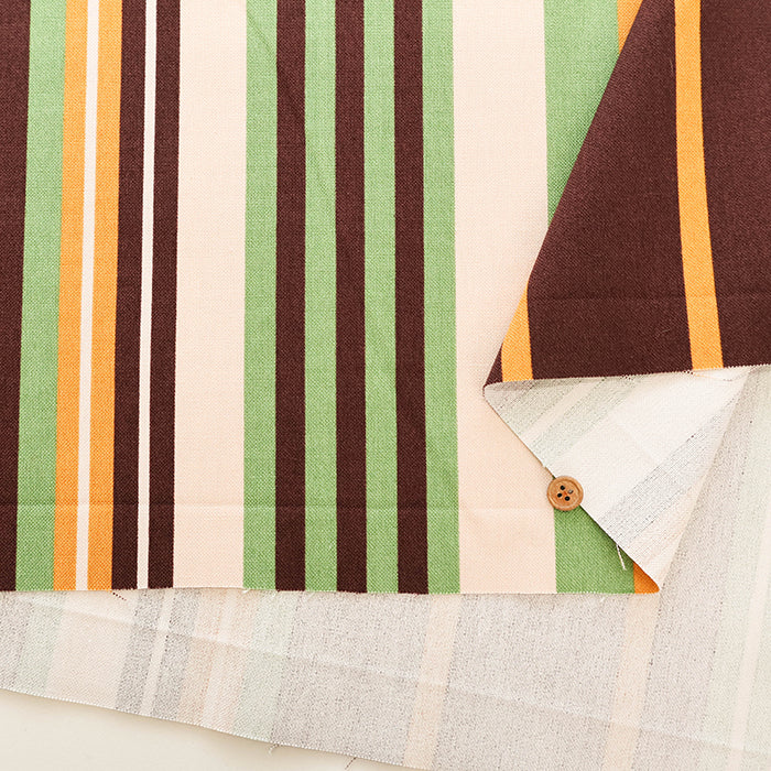 #11 Canvas Printed Fabric - Random Stripe - nomura tailor