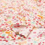 Cotton Muslin Lame (Glitter) Fabric - Waka Shiba Inu - nomura tailor