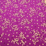 Cotton Muslin Lame (Glitter) Fabric - Plum - nomura tailor