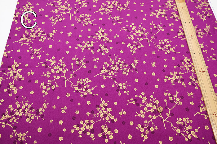 Cotton Muslin Lame (Glitter) Fabric - Plum - nomura tailor