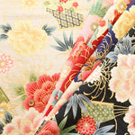 Cotton Satin Slub Fabric - Floral - nomura tailor