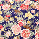 Cotton Satin Slub Fabric - Floral - nomura tailor