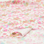 Cotton Muslin Lame (Glitter) Fabric -  Cherry Blossom - nomura tailor