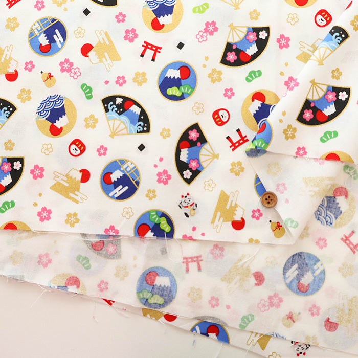 Cotton Muslin Lame (Glitter) Fabric - Medetai Fuji - nomura tailor