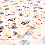 Cotton Muslin Lame (Glitter) Fabric - Medetai Fuji - nomura tailor