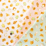 Cotton Muslin Print Fabric - Bread Animal - nomura tailor