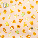 Cotton Muslin Print Fabric - Bread Animal - nomura tailor