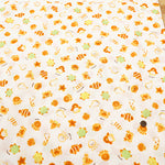 Cotton Muslin Print Fabric - Bread Animal - nomura tailor