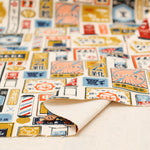 #11 Cotton Canvas Printed Fabric - Retro Signboards - nomura tailor