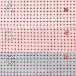 Cotton Yarn-Dyed Sashiko-Style Fabric - Cheerful Cross - nomura tailor