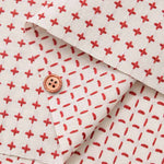 Cotton Yarn-Dyed Sashiko-Style Fabric - Cheerful Cross - nomura tailor