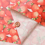 Cotton Oxford Print Laminated Fabric (Matte) - Strawberry - nomura tailor