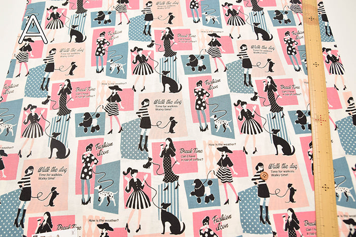 Cotton Muslin Printed Fabric - UN/NO Pretty Woman - nomura tailor