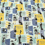 Cotton Muslin Printed Fabric - UN/NO Pretty Woman - nomura tailor