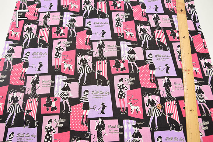 Cotton Muslin Printed Fabric - UN/NO Pretty Woman - nomura tailor