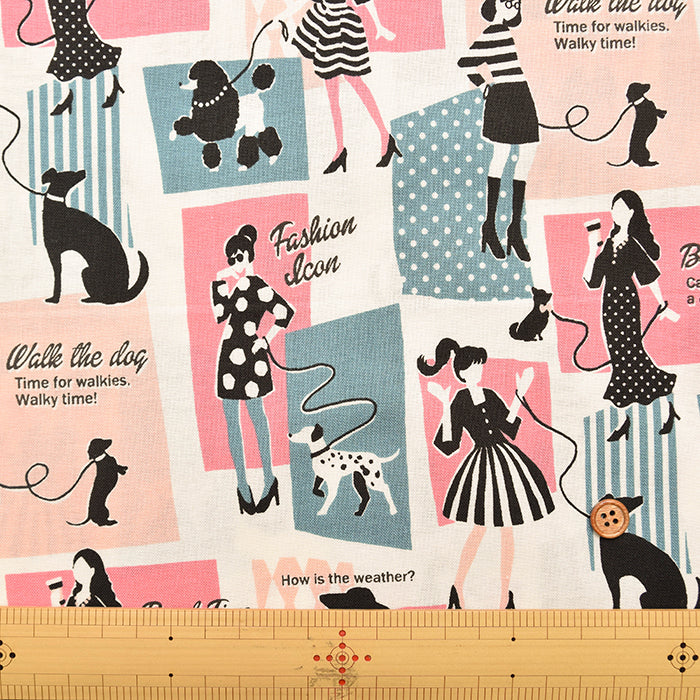 Cotton Muslin Printed Fabric - UN/NO Pretty Woman - nomura tailor