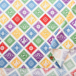 Cotton Muslin printed Fabric un/no - Mexican Motif - nomura tailor