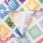 Cotton Muslin printed Fabric un/no - Mexican Motif - nomura tailor