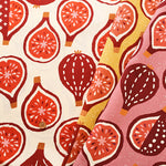 Cotton Muslin printed Fabric un/no - Fig - nomura tailor