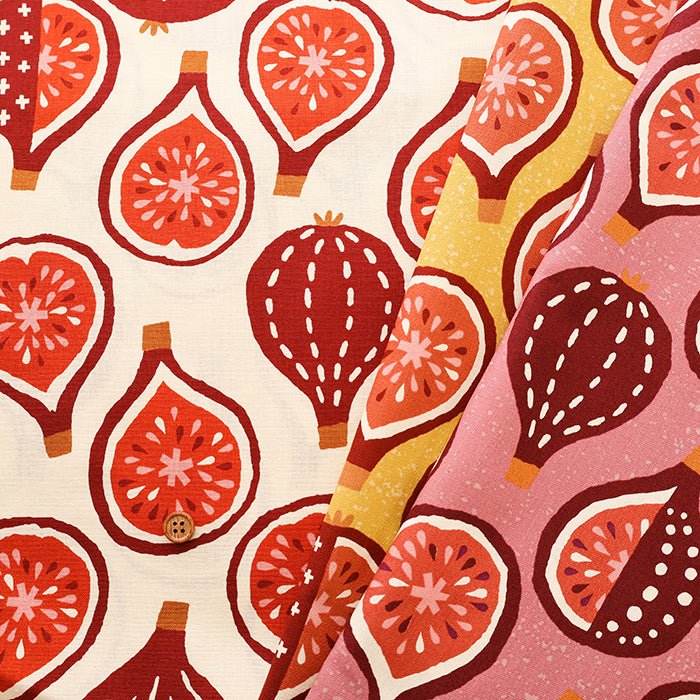 Cotton Muslin printed Fabric un/no - Fig - nomura tailor
