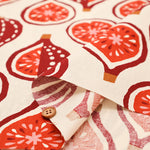 Cotton Muslin printed Fabric un/no - Fig - nomura tailor