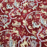 Cotton Muslin Printed Fabric un/no - Twilight Moon Constellation - nomura tailor