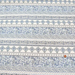 Cotton muslin Fabric - Asian dye - Flower Border - nomura tailor