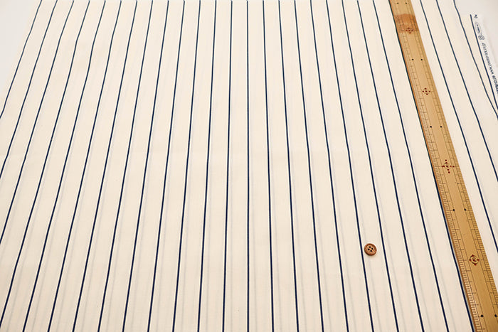 Cotton Broad Fabric - Pencil Stripe - nomura tailor