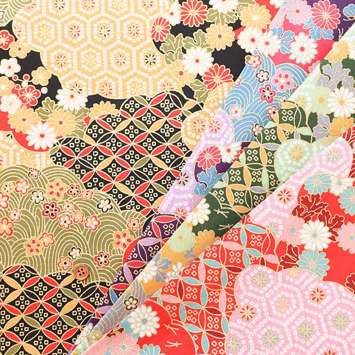 Cotton muslin  Lame (Glitter)  Fabric - Pine and seven treasure - nomura tailor