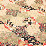 Cotton muslin  Lame (Glitter)  Fabric - Pine and seven treasure - nomura tailor