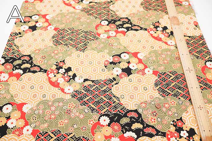 Cotton muslin  Lame (Glitter)  Fabric - Pine and seven treasure - nomura tailor