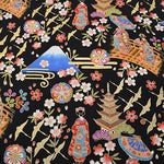 Cotton muslin Lame (Glitter) Fabric - Maiko (Apprentice geisha) - nomura tailor