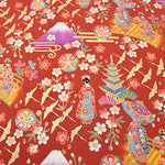 Cotton muslin Lame (Glitter) Fabric - Maiko (Apprentice geisha) - nomura tailor