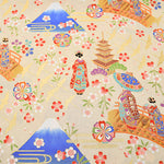 Cotton muslin Lame (Glitter) Fabric - Maiko (Apprentice geisha) - nomura tailor