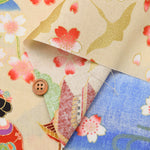 Cotton muslin Lame (Glitter) Fabric - Maiko (Apprentice geisha) - nomura tailor