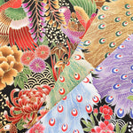 Cotton muslin  Lame (Glitter)  Fabric 孔雀 - nomura tailor