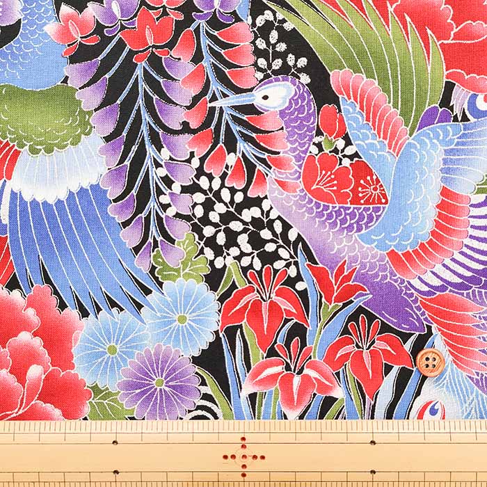 Cotton muslin  Lame (Glitter)  Fabric 孔雀 - nomura tailor