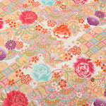 Cotton muslin  Lame (Glitter)  Fabric - Peony - nomura tailor